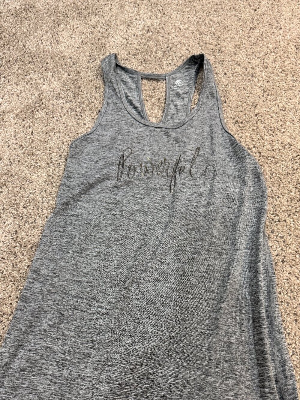 C9 Champion Women's Small Gray Powerful Graphic Tank